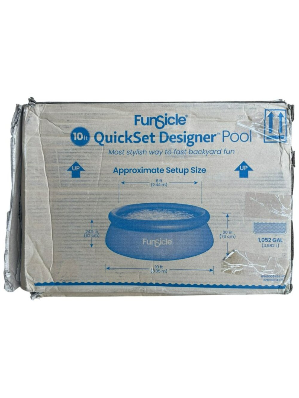 Funsicle 10ft QuickSet Designer Pool W/RX330 Filter Pump 1052 Gal 30'' Tall NEW - Picture 3 of 4